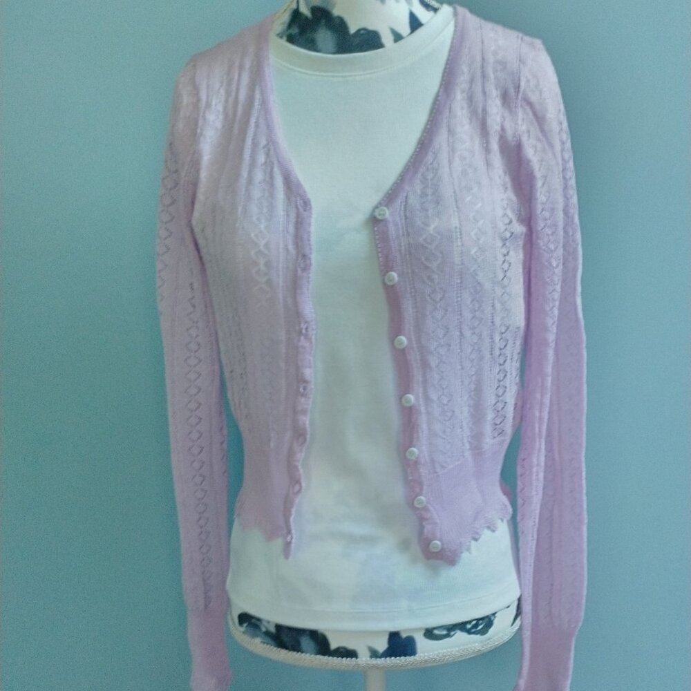 Polo Ralph Lauren Lacey Knit Cardigan, Wool  NEW - Picture 4 of 15